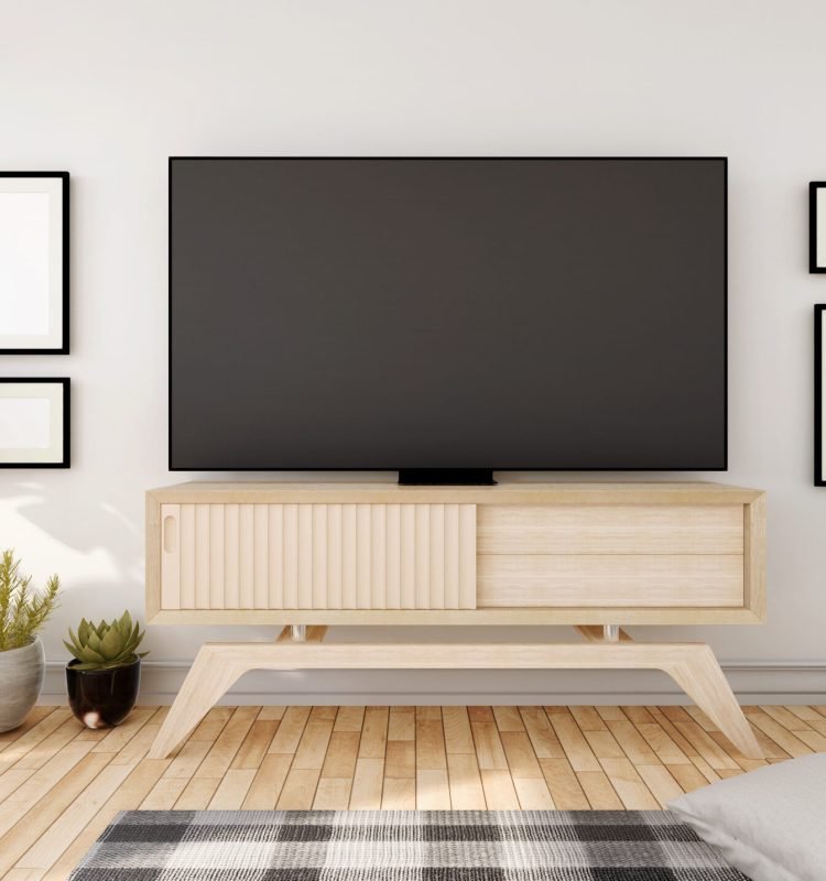 Living room with TV and furniture