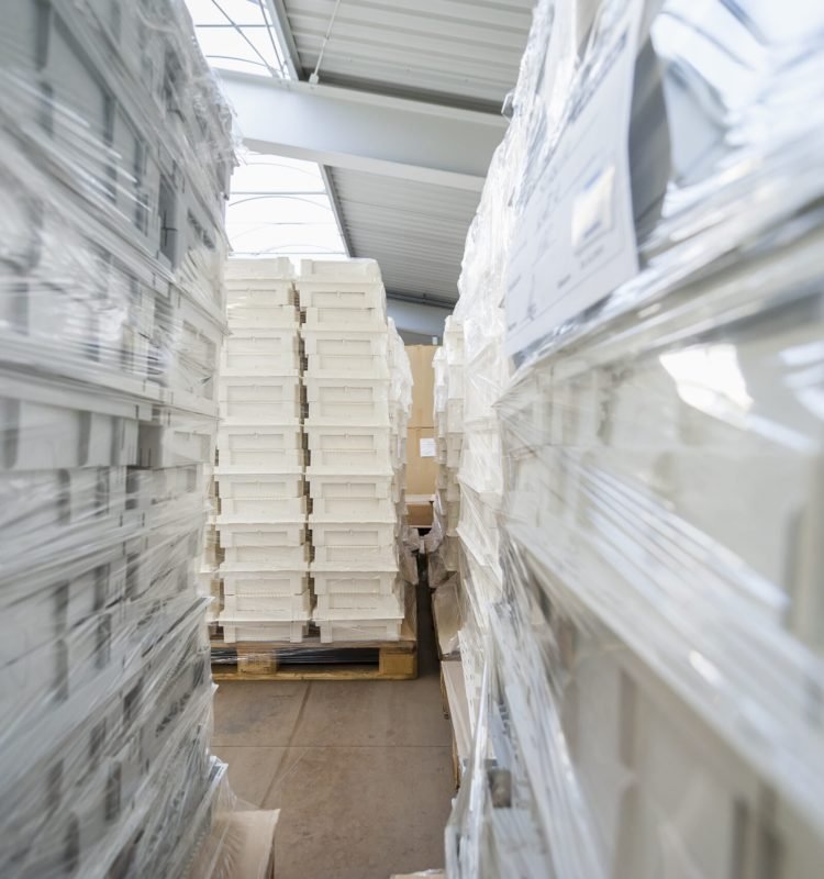 Storage for packaging and shipment of goods